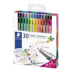 Triplus® fineliner 334 C30P, 30 farver